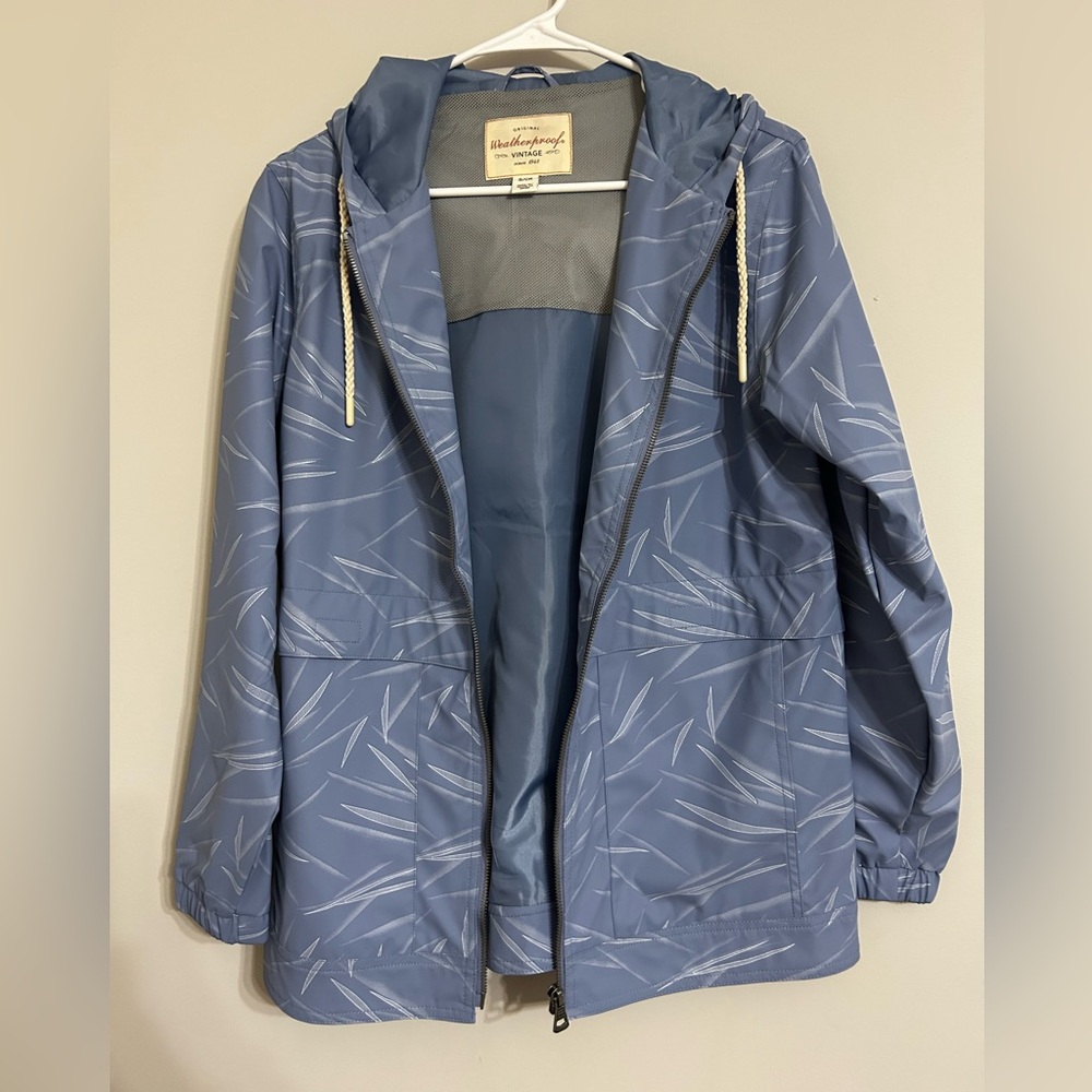 NWOT Blue Rain Jacket Size S